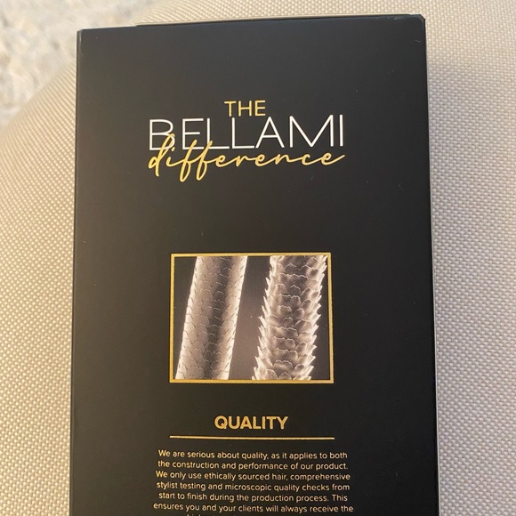 BELLAMI Professional S-Wave Tape-In Extensions - Off Black #1B - Picture 5 of 11